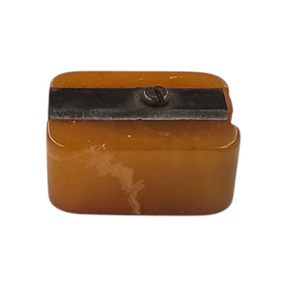 1930s Pencil Sharpener Bakelite Butterscotch Vintage German Made - Picture 4 of 12